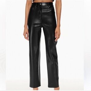 Aritzia Black Straight Leg Pants